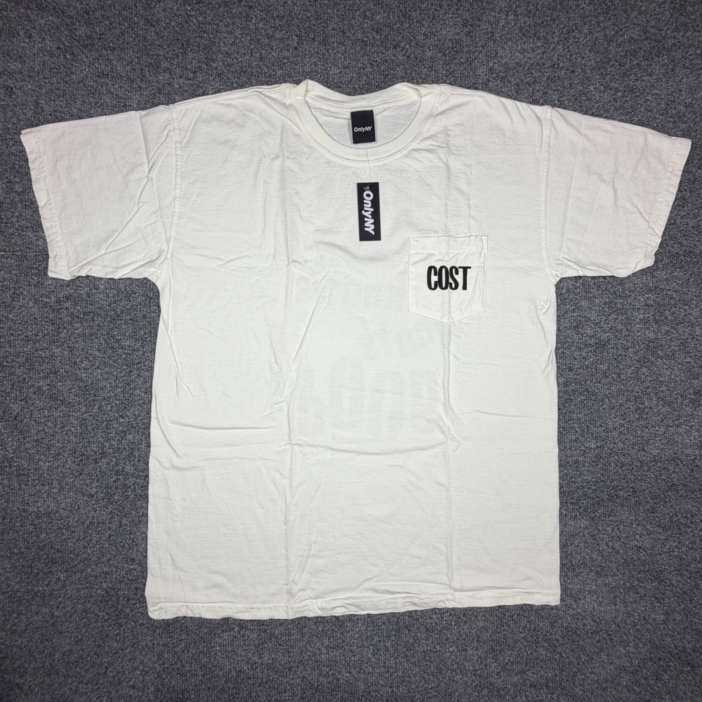 Only NY x COST Graffiti Pocket T-Shirt White Mens Large Streetwear New